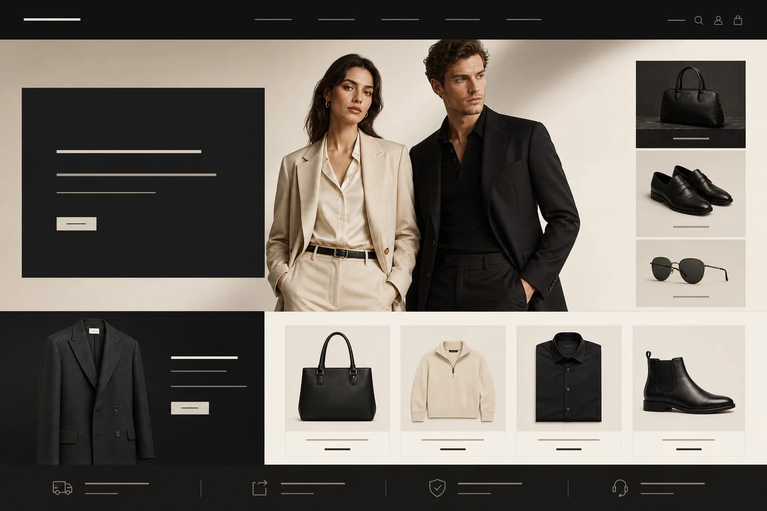 Giao diện Website thời trang cao cấp
