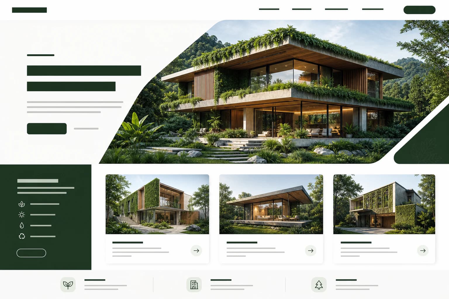 Giao diện Website công ty Greenspace